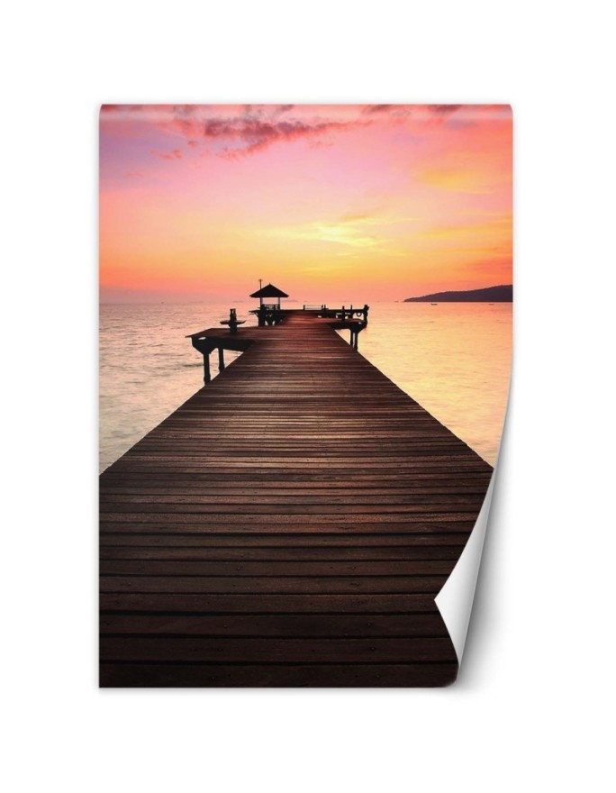 Living room Wallpaper - Platform sunset | FEEBY
