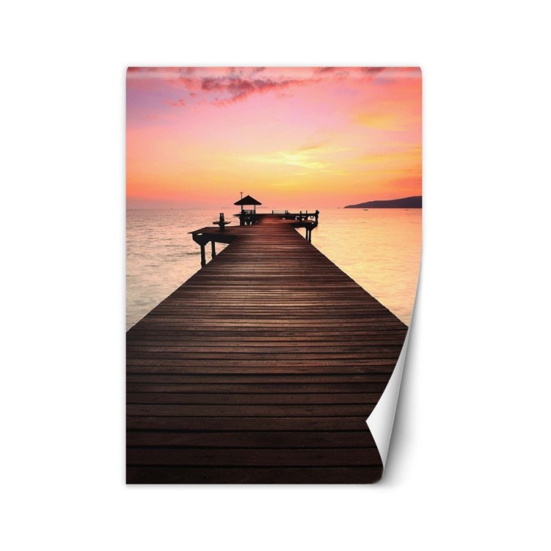 Living room Wallpaper - Platform sunset | FEEBY