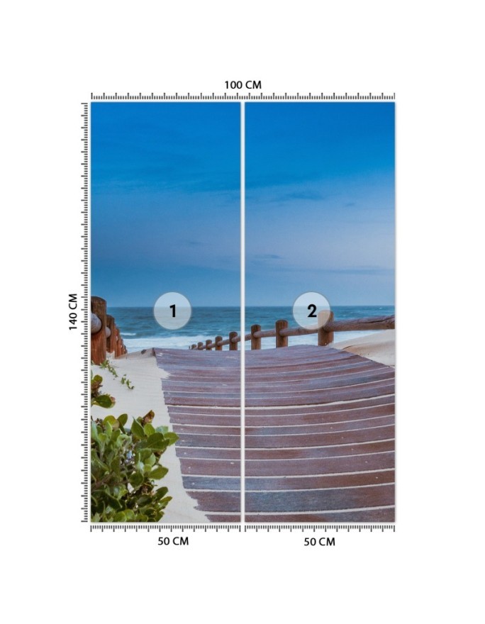 Original Wallpapers for the living room - Road to the beach | FEEBY