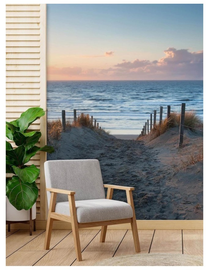 Beautiful wall murals for the living room - Descent to the beaches | FEEBY