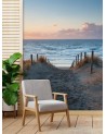 Beautiful wall murals for the living room - Descent to the beaches | FEEBY