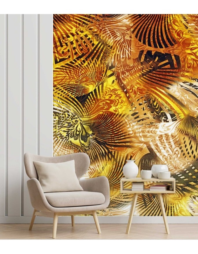 Exclusive wall murals for the living room - African glamour designs | FEEBY