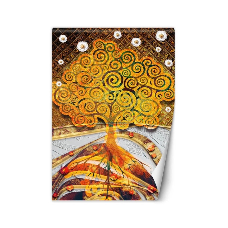 Original wall murals for the living room - Tree of life by Gustav Klimt | FEEBY