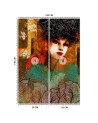 Bedroom wall mural - Portrait of a woman abstract | FEEBY