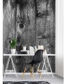 Texture Wallpaper for living room - Black | FEEBY