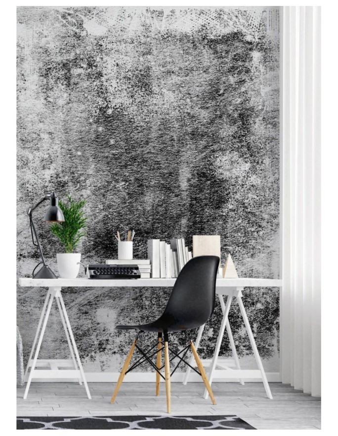 Modern wall mural - Grey textured concrete | FEEBY