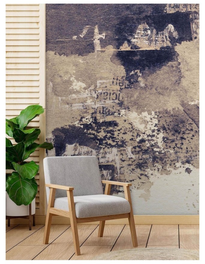Original wall murals for living room - Abstract grunge | FEEBY