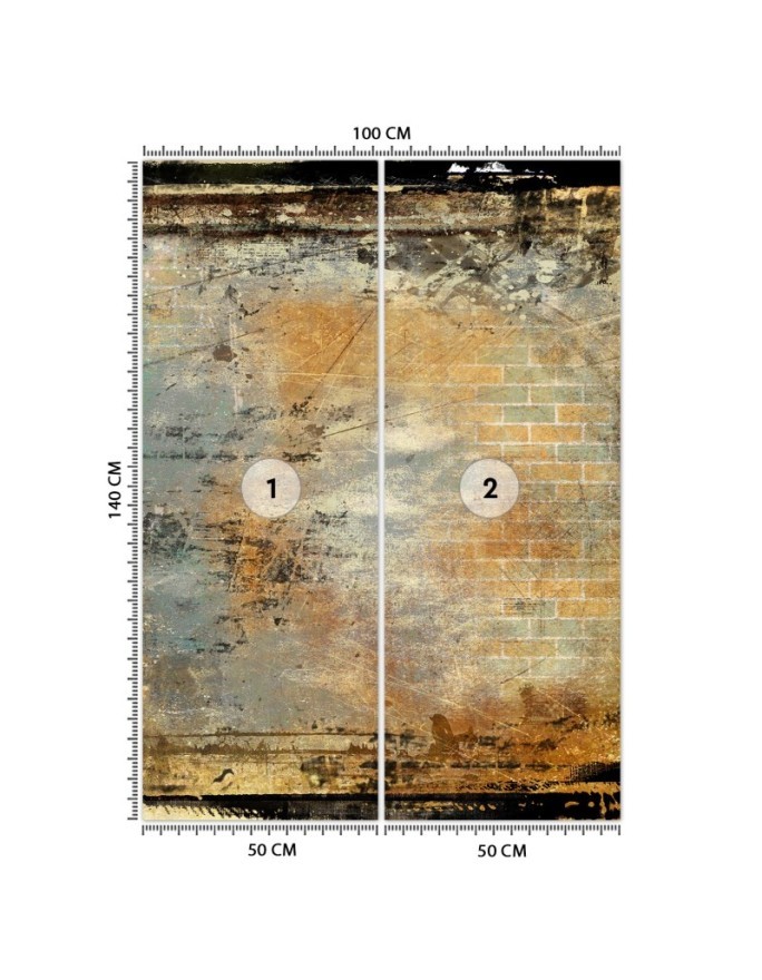 The most fashionable wall murals - grunge abstraction | FEEBY