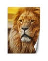 Animal wall murals - Portrait of a lion | FEEBY