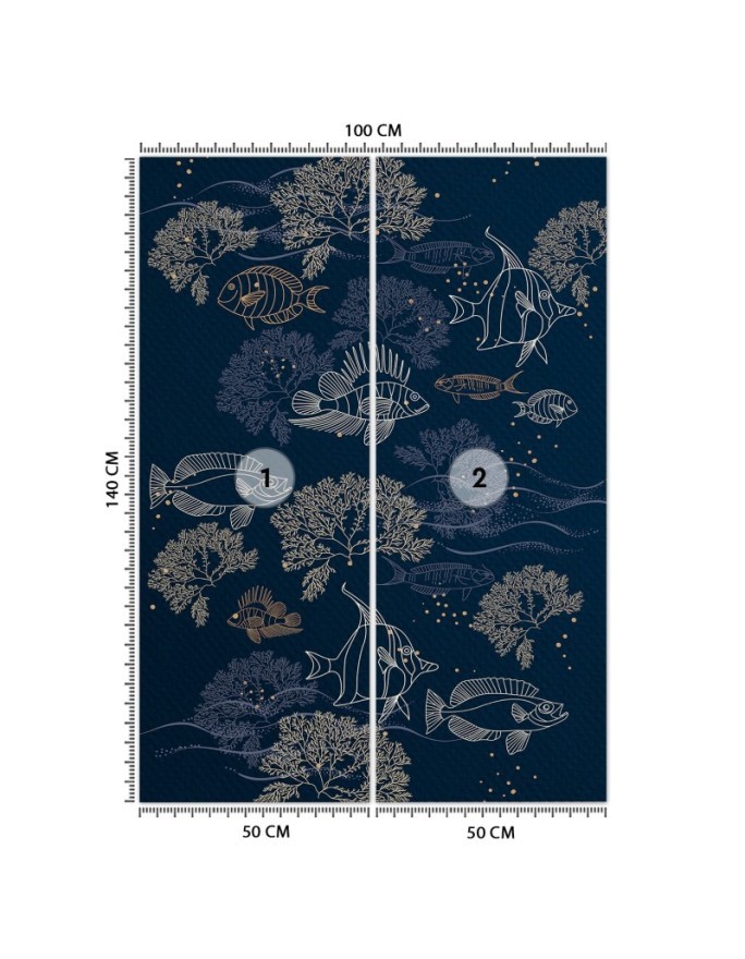 Wall mural - Fish coloured reef | FEEBY