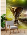 Modern wall mural - Elephant on the road abstract | FEEBY