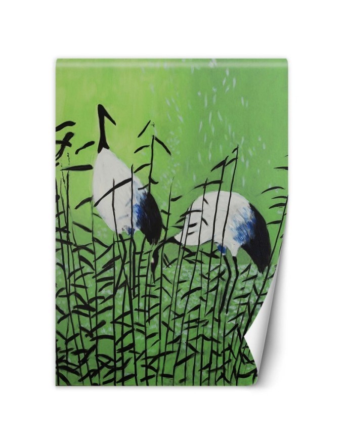 Trendy wall mural - Birds herons painted | FEEBY