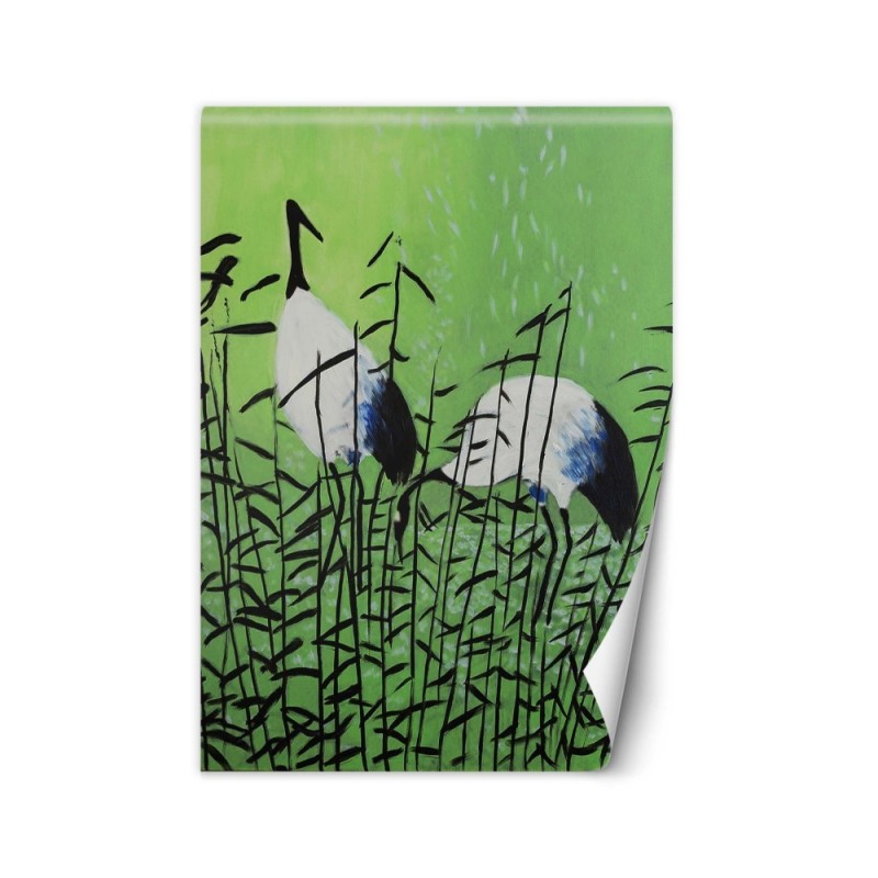Trendy wall mural - Birds herons painted | FEEBY