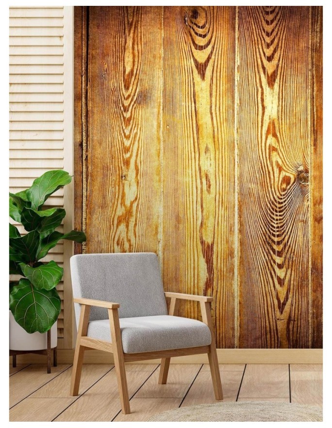 Texture Wallpaper - Golden planks | FEEBY