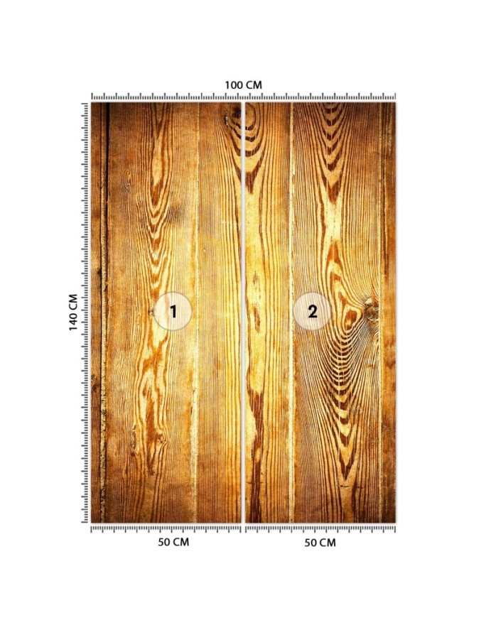 Texture Wallpaper - Golden planks | FEEBY