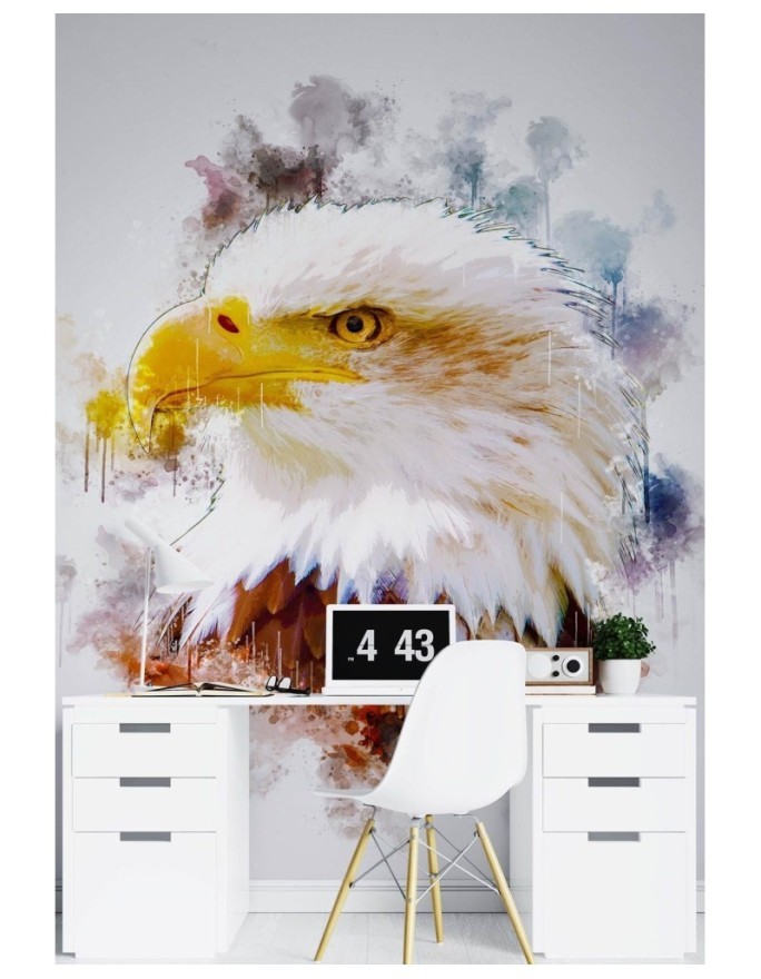 Inspirational Wallpaper - Pastel eagle Cornel Vlad | FEEBY