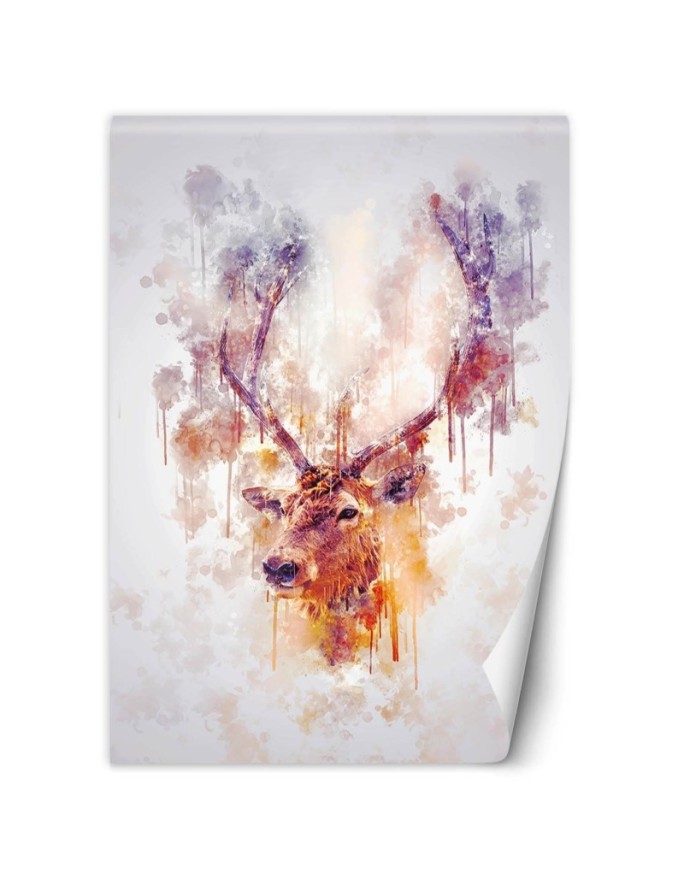 Wall mural Pastel deer