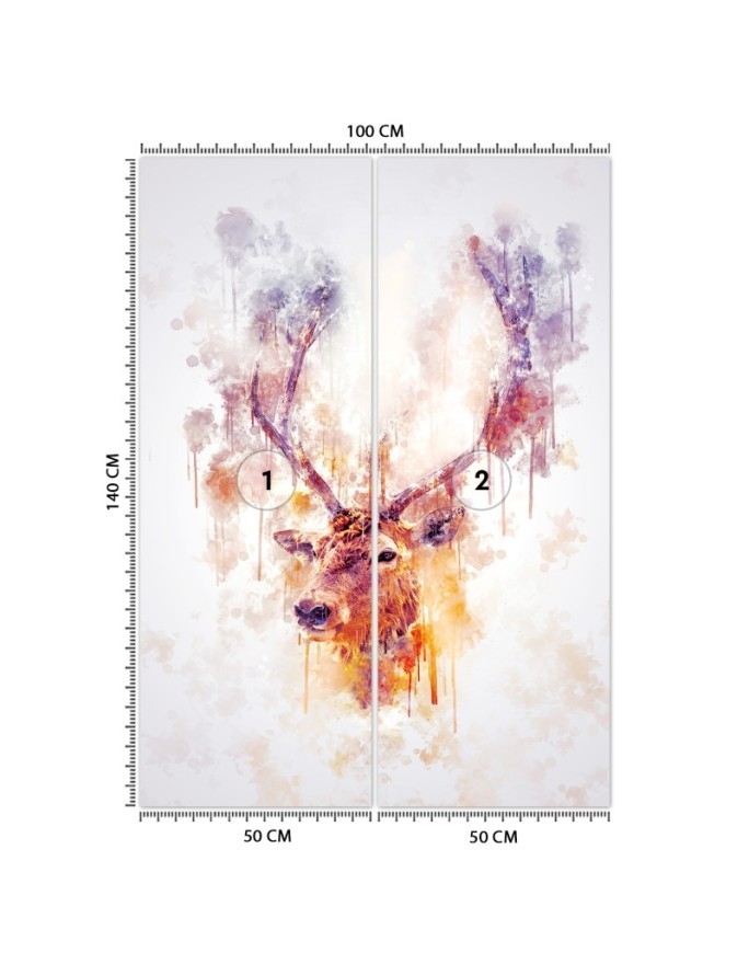 Trendy Wallpaper - Pastel deer Cornel Vlad | FEEBY