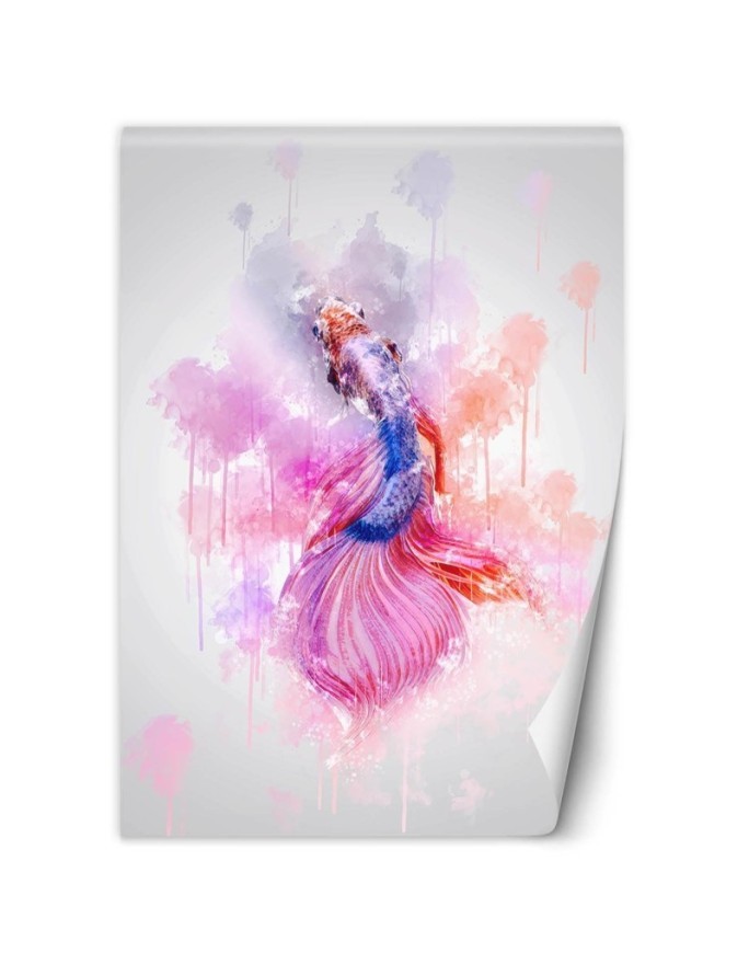 Children's wall mural - Pastel fish Cornel Vlad | FEEBY