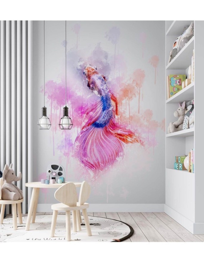 Children's wall mural - Pastel fish Cornel Vlad | FEEBY