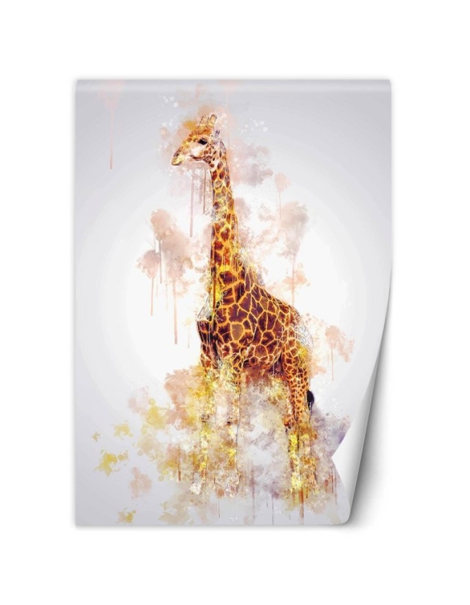 Beauty wall mural - Pastel giraffe Cornel Vlad | FEEBY