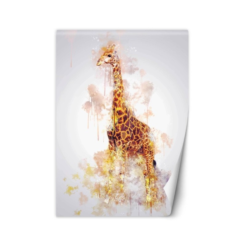 Beauty wall mural - Pastel giraffe Cornel Vlad | FEEBY
