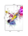 Wall mural for a girl's room - Colourful hummingbird Cornel Vlad | FEEBY