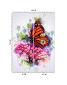 Children's room wall mural - Butterfly on a flower Cornel Vlad | FEEBY