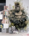 Children's wall mural - Gorilla as hand painted Cornel Vlad | FEEBY