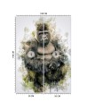 Children's wall mural - Gorilla as hand painted Cornel Vlad | FEEBY