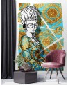 Teenage wall mural - Modern lady abstract Rubiant | FEEBY