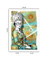 Teenage wall mural - Modern lady abstract Rubiant | FEEBY