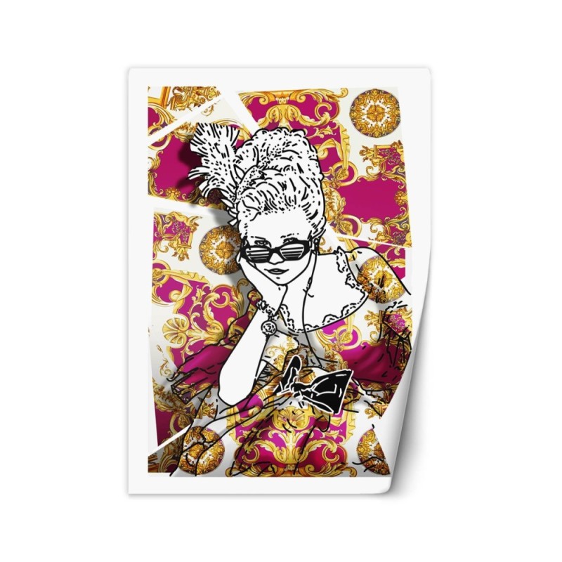 Teen wall mural - Lady moved to modern day Rubiant | FEEBY