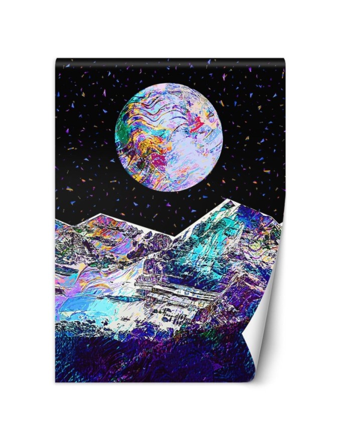 Wall mural Moon from space