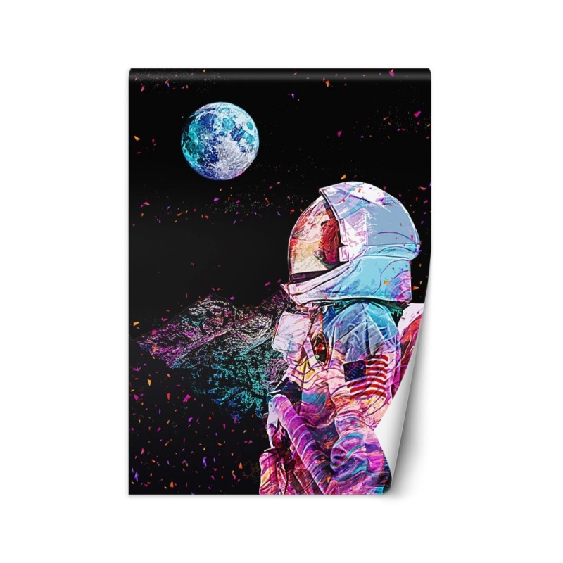 Wall mural - Astronaut and view from space Gab Fernando | FEEBY