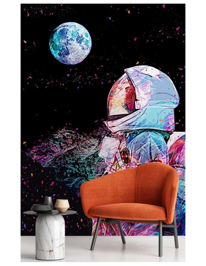 Wall mural - Astronaut and view from space Gab Fernando | FEEBY