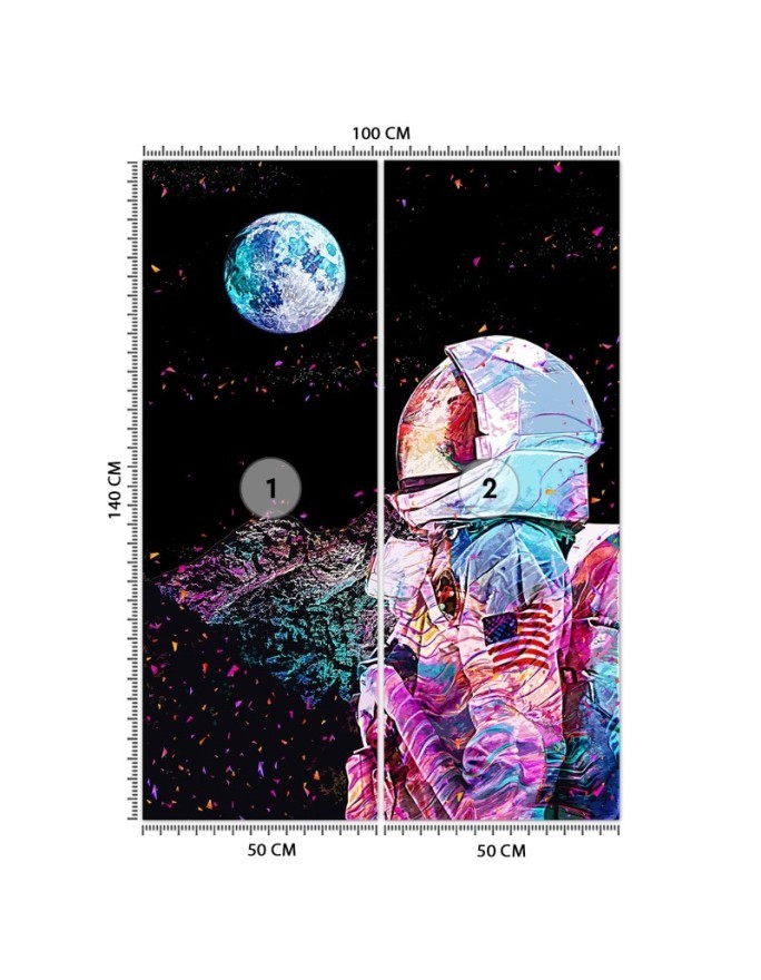 Wall mural - Astronaut and view from space Gab Fernando | FEEBY