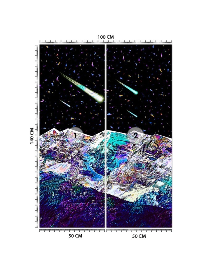 Wall mural - Blue meteor shower Gab Fernando | FEEBY