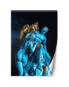 Wall mural - Blue figures and golden bird Gab Fernando | FEEBY