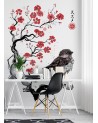 Fashion Wallpaper - Bird on a cherry tree branch Dr.Monekers | FEEBY