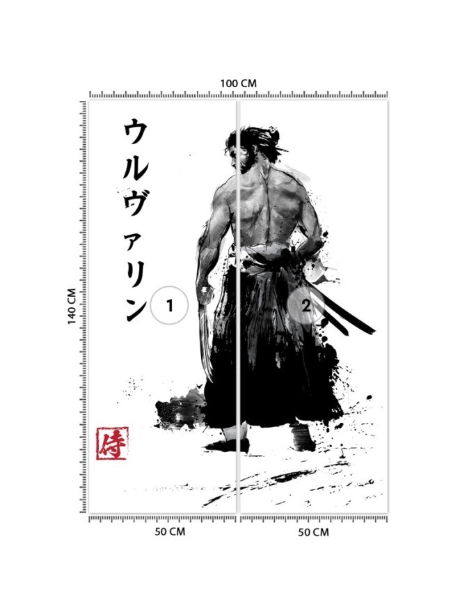 Photo Wallpaper for teenagers - Japanese Samurai Dr.Monekers | FEEBY