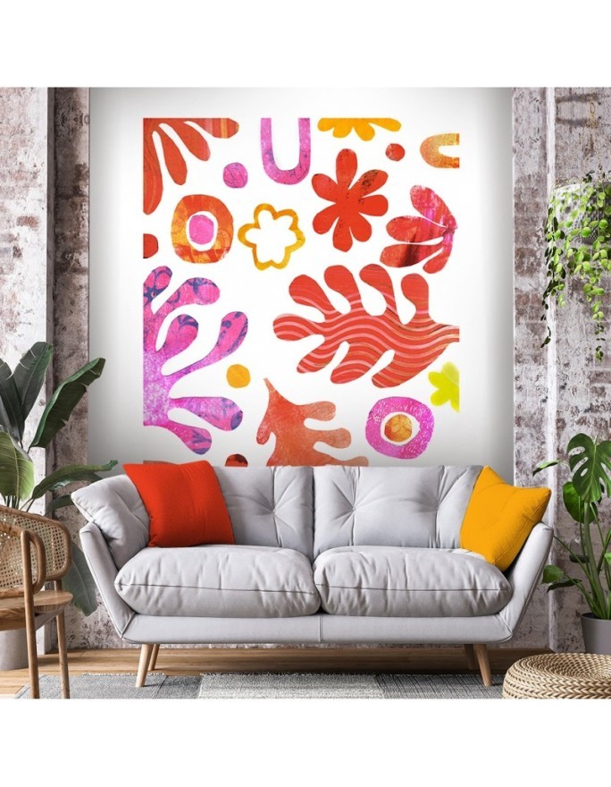 Wall mural - Coloured abstract leaves Andrea Haase | FEEBY