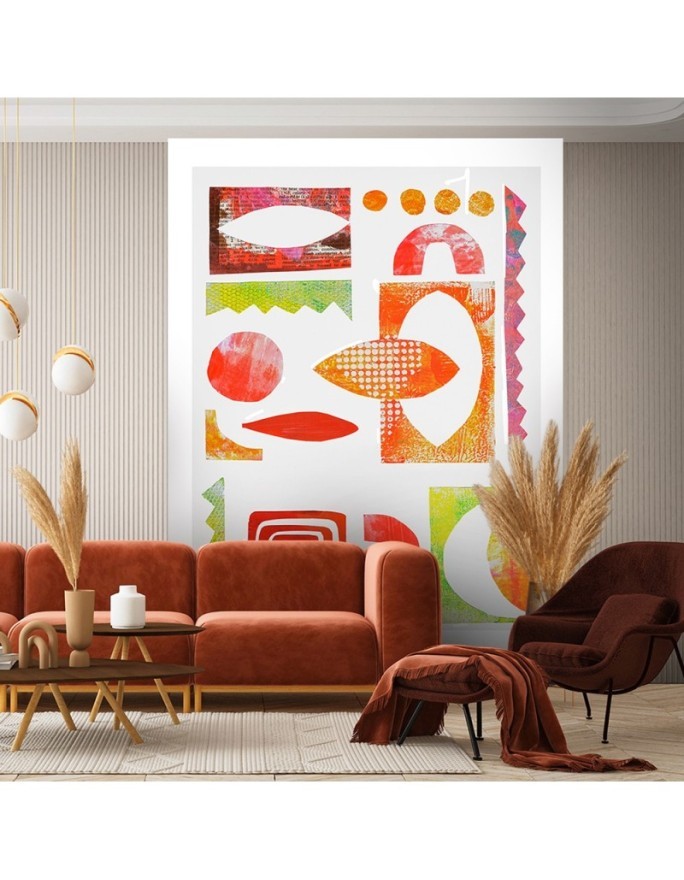 Stylish wall mural - Colourful abstract Andrea Haase | FEEBY