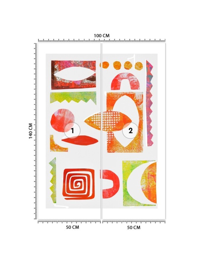 Stylish wall mural - Colourful abstract Andrea Haase | FEEBY