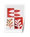 Wall mural - Abstract red orange leaves Andrea Haase | FEEBY
