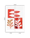 Wall mural - Abstract red orange leaves Andrea Haase | FEEBY