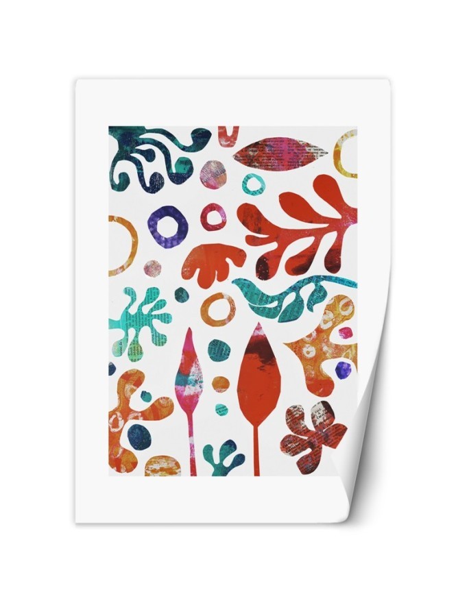 Wall mural - Colourful abstract leaves Andrea Haase | FEEBY