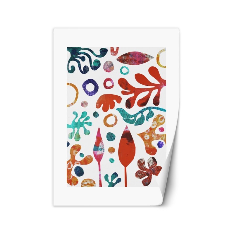 Wall mural - Colourful abstract leaves Andrea Haase | FEEBY