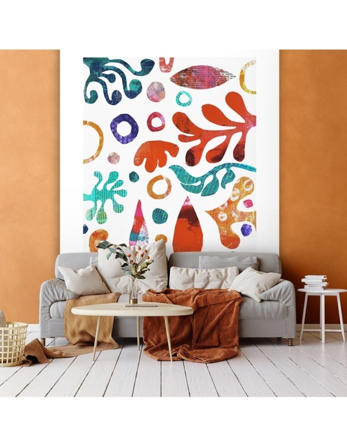 Wall mural - Colourful abstract leaves Andrea Haase | FEEBY