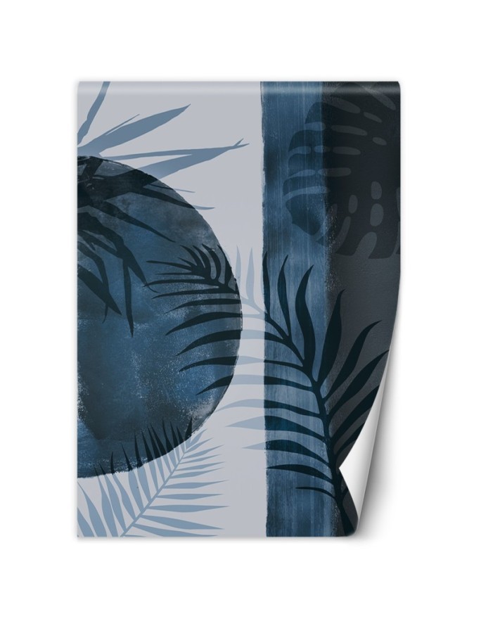 Wall mural - Blue fern leaves abstract Andrea Haase | FEEBY